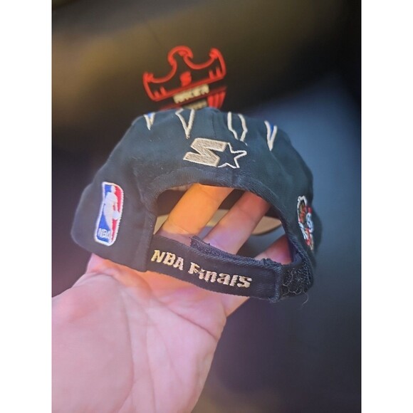 VTG 90s Chicago Bulls NBA Champions Adjustable Hat Cap Starter Cotton Authentic - Picture 4 of 5